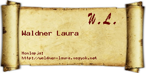 Waldner Laura névjegykártya